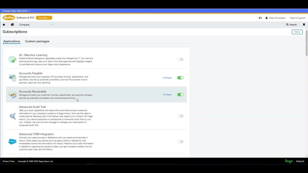 Company information screen with the Use ISO country codes checkbox enabled