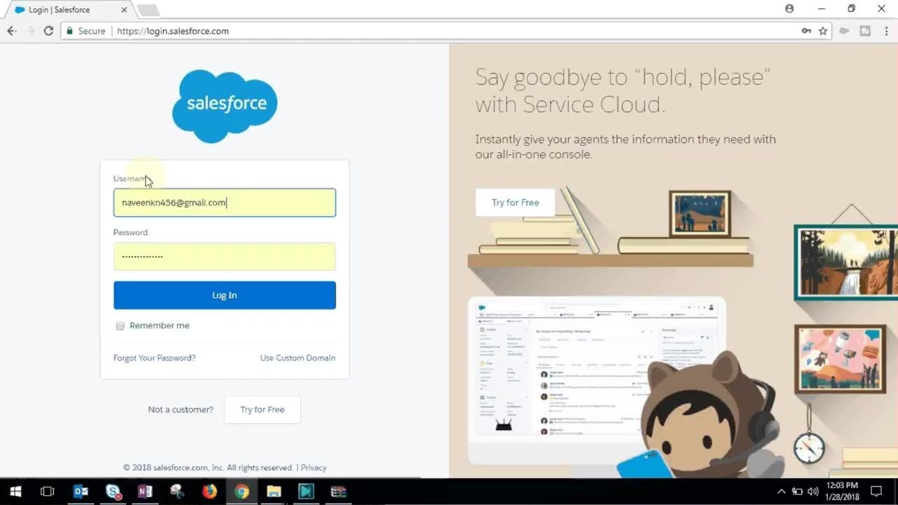 Salesforce Tutorials introduction screen with presenter and Salesforce logo
