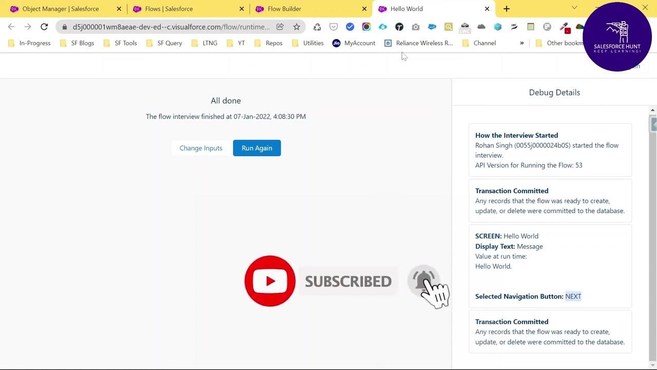 Flow Builder New Get Records dialog with Label set to Get Records, API Name set to Get_Records, and Object set to Account.