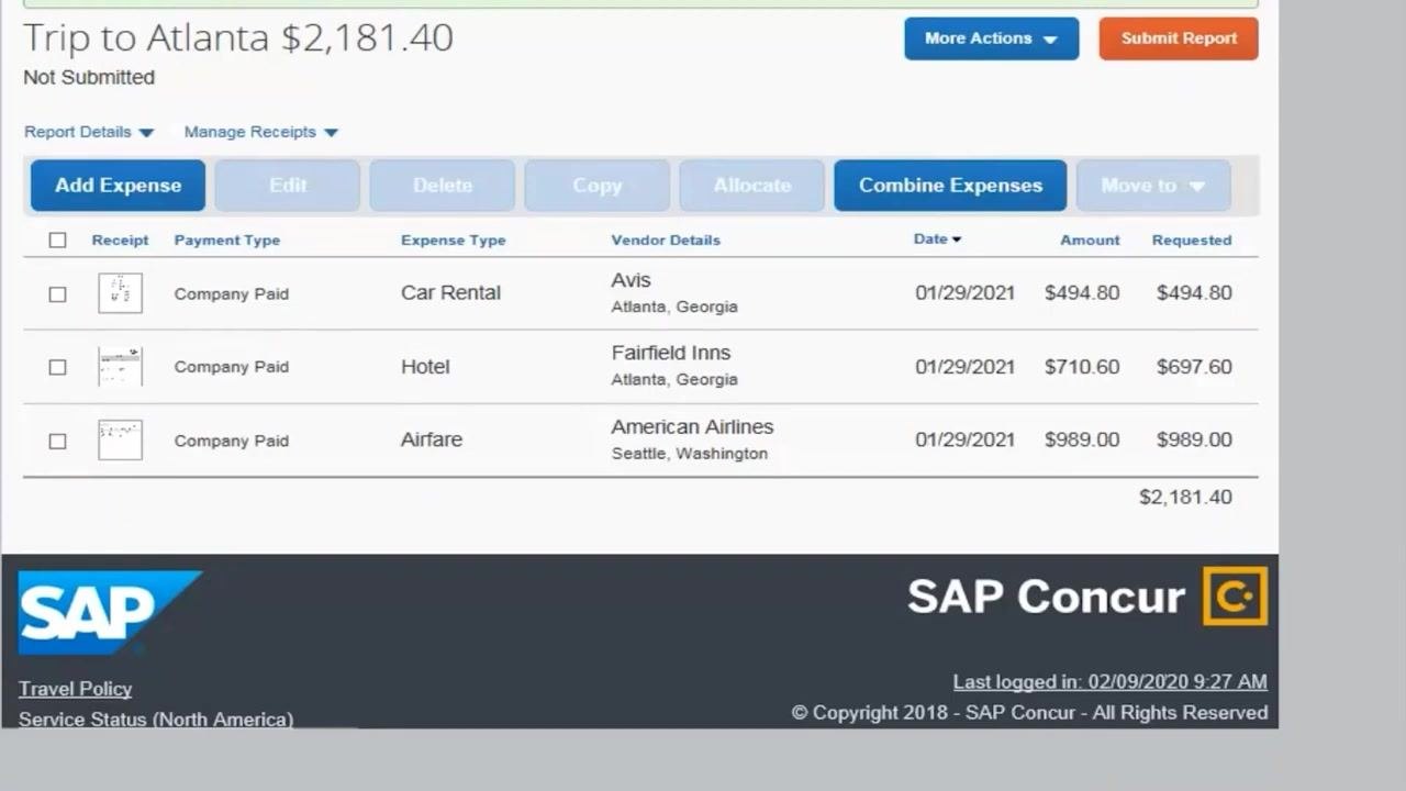 Laundry expense itemization screen with fields for Expense Type (Laundry), Amount (13.00), Transaction Date (01/29/2021), and the Personal Expense (do not reimburse) checkbox highlighted.