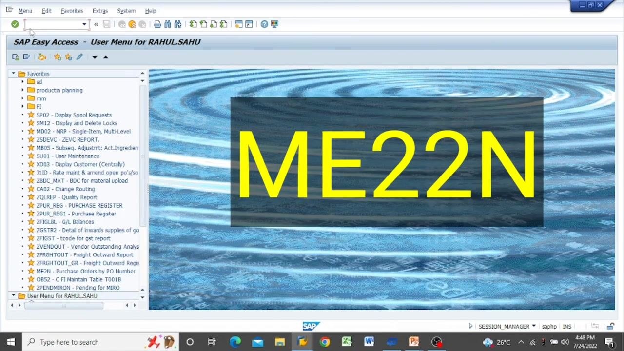 Screen listing additional editable elements: Purchase organization, Purchase group in SAP, Company code, and Address, under the heading "How many things can we change in a purchase order."