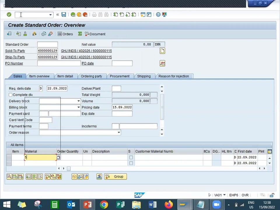 SAP VK11 screen after saving, with the confirmation message "Condition records saved" shown at the bottom