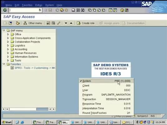 Expanded system status details in SAP Easy Access