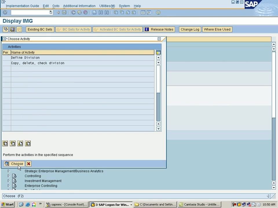 New Entries: Overview of Added Entries screen with division code 70 entered
