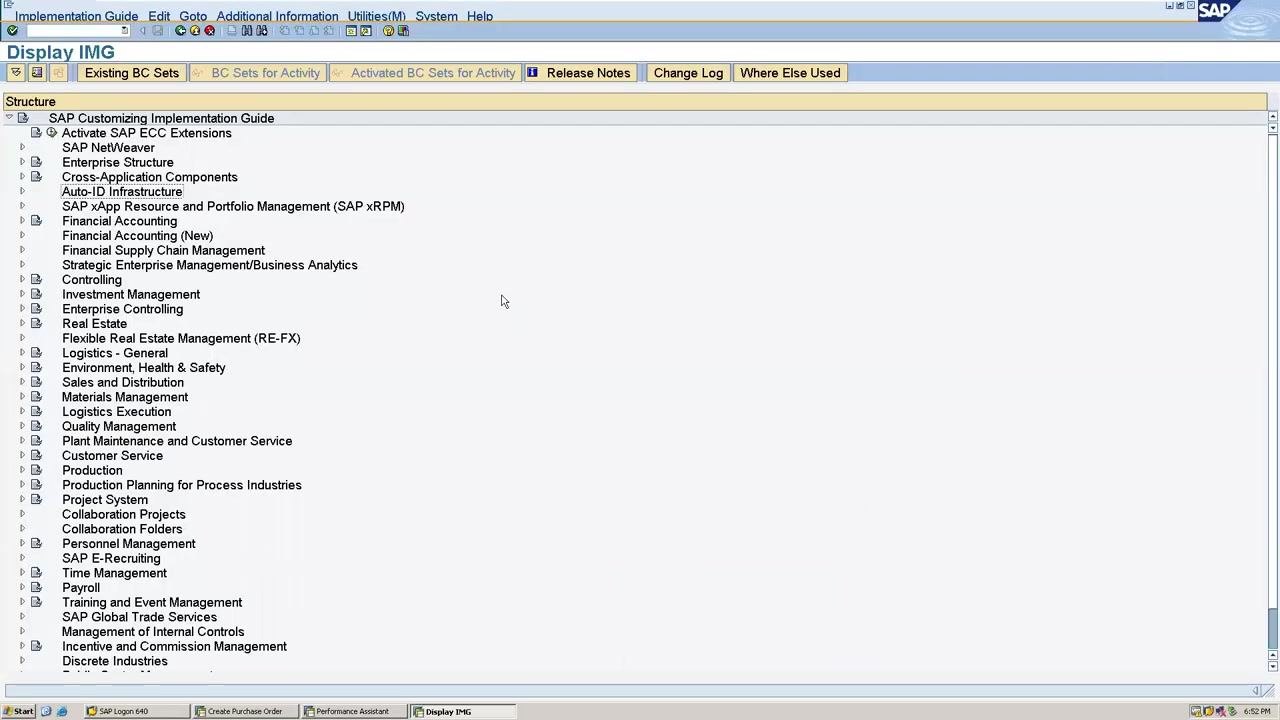 Notepad window showing: "Creation of Plant in SAP" and "Assignment of Plant to the company code (OX18)"