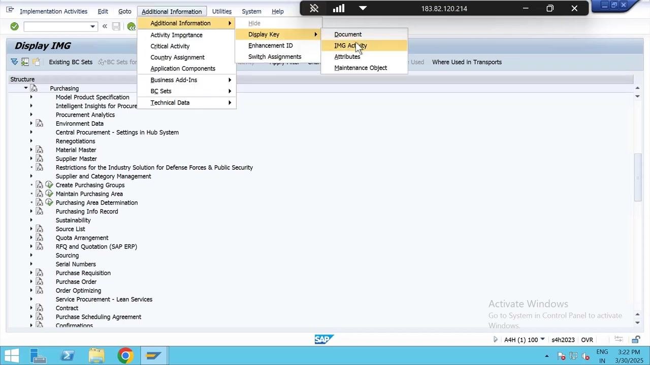 New Entries screen with MSR entered as Purchasing Group and fields for description, telephone, and fax number