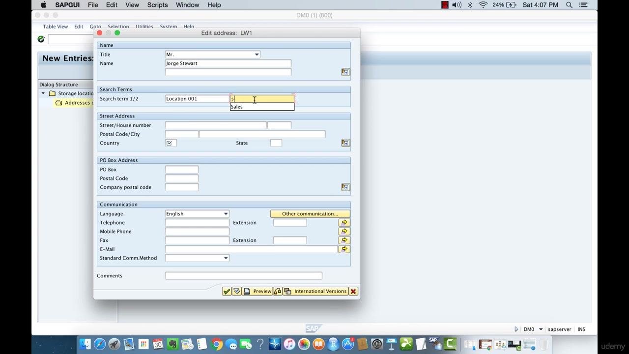 SAP warning dialog about the SORT1 field character limit, with the "New entry" button highlighted.