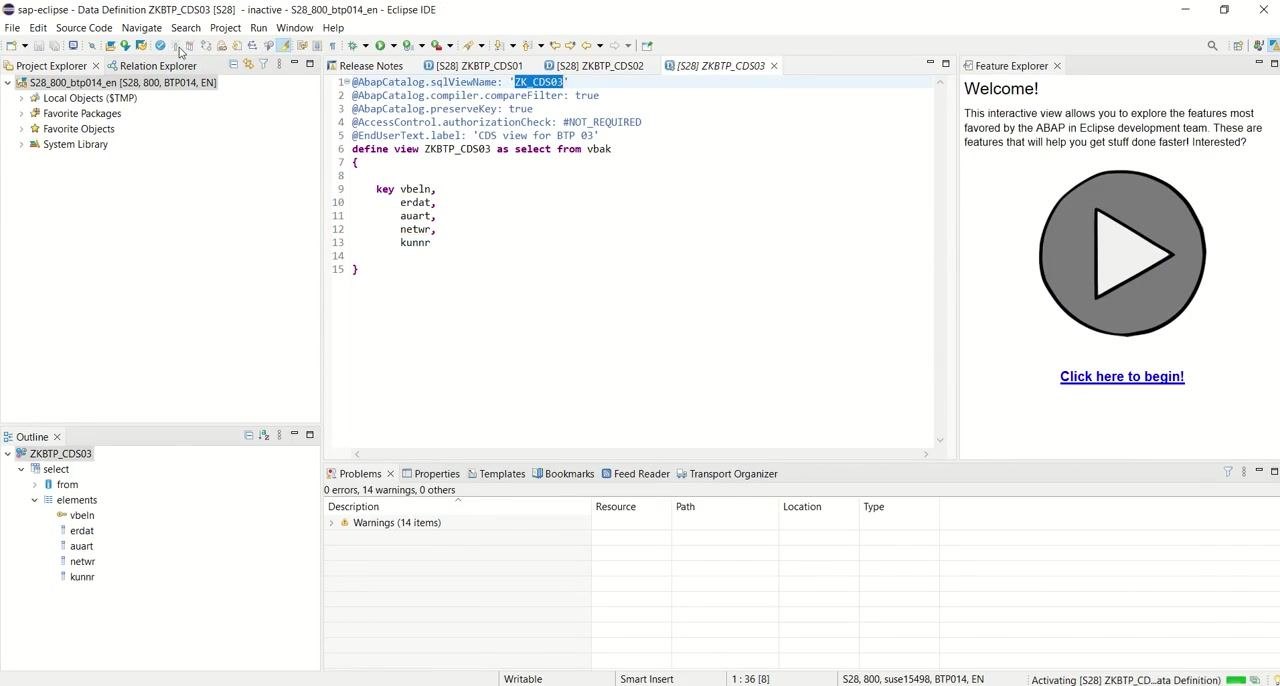 SAP GUI SE11 screen with ZK_CDS03 entered as the database table and the Display button highlighted