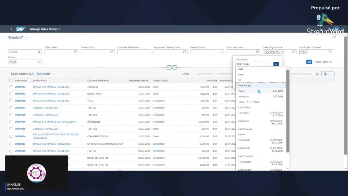 Overview screen reset for new entry or confirmation