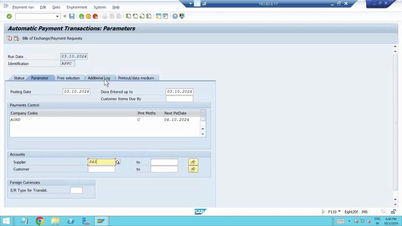 Prompt asking to save data, with "Yes" selected