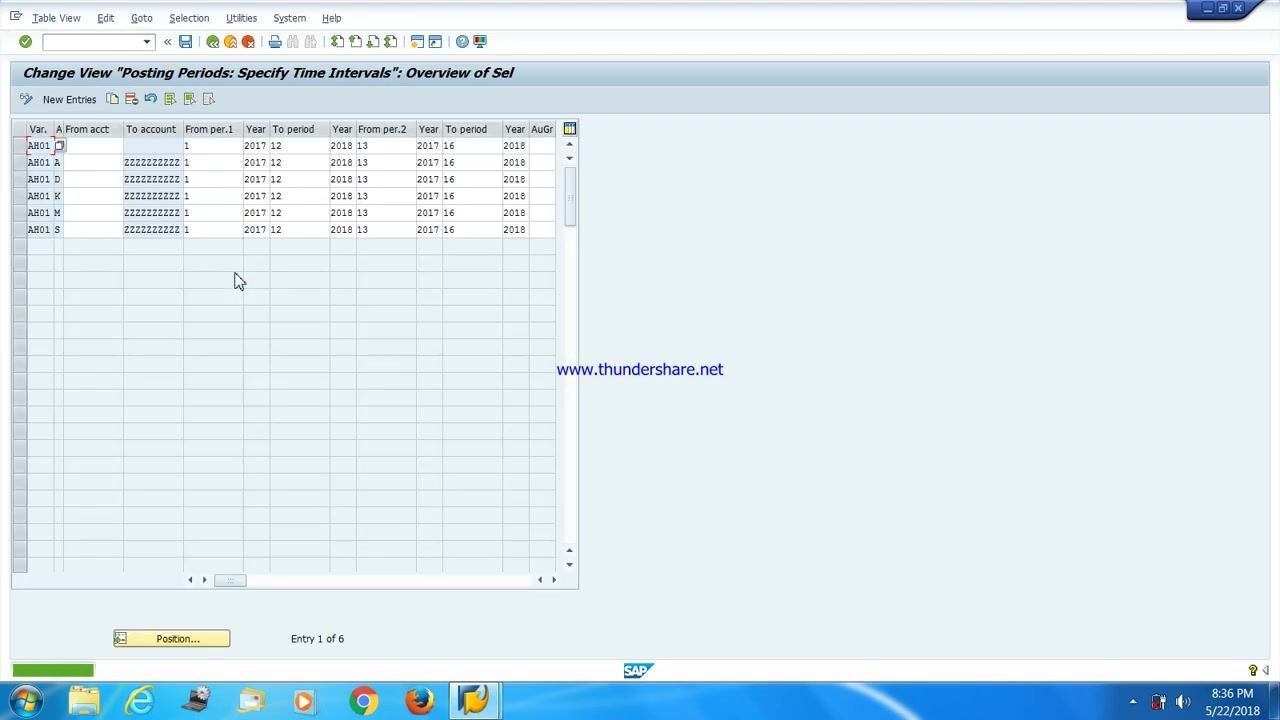 SAP Create Request dialog with "Creation of Open and Close Posting Period for AH01" entered in the Short Description field, Owner as IV028, and Source client as 001