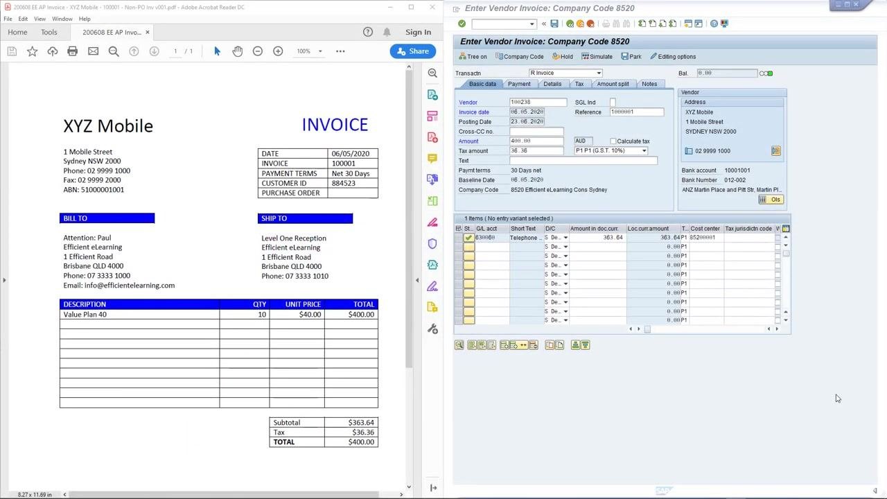 Slide listing the four reversal scenarios: duplicate documents, wrong vendor code, wrong company code, and other incorrect details