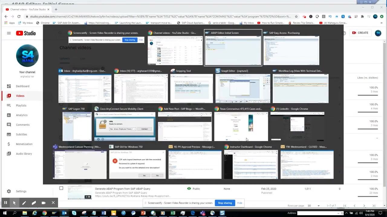 SAP Easy Access screen showing Favorites and the SAP Menu, including workflow-related transactions and folders