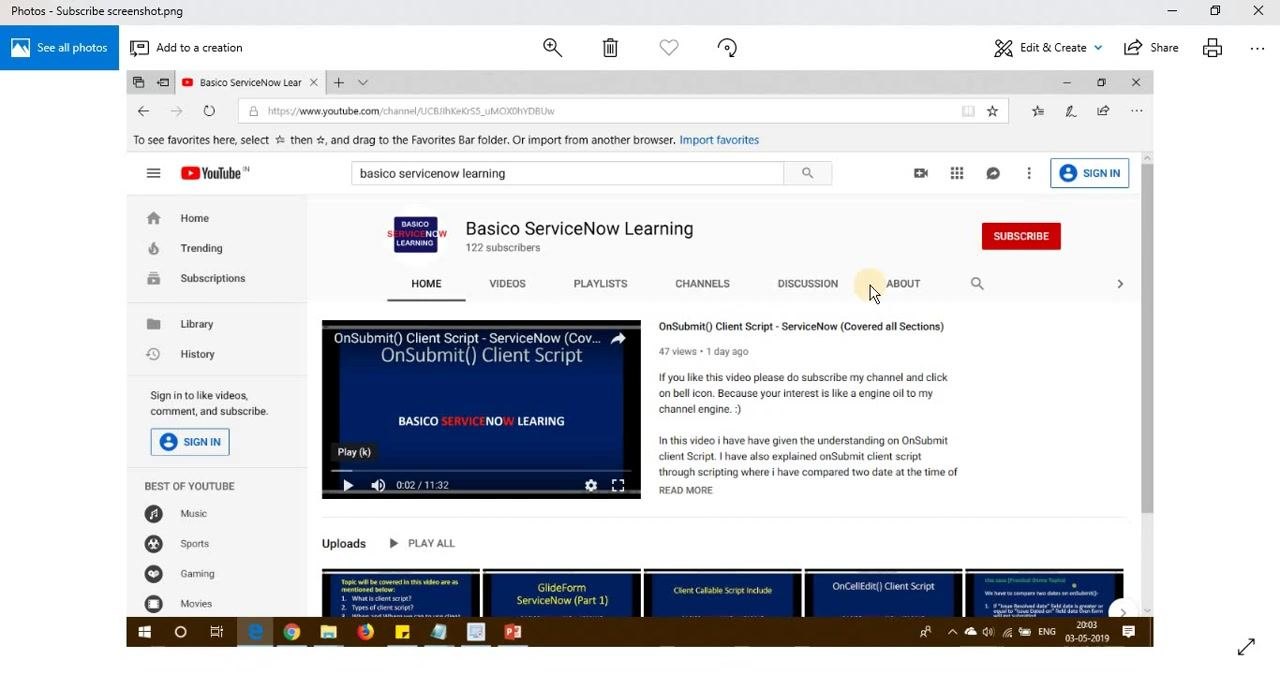 PowerPoint slide titled "Before Business Rule" with the text "BASICO SERVICENOW LEARING"