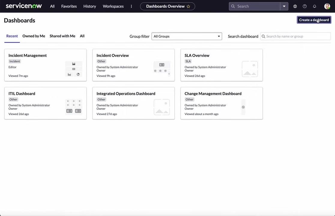 ServiceNow homepage showing App Engine Studio with a "Let's Go" button, navigation bar at the top, and user profile icon
