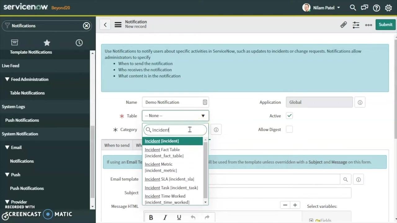 Category field set to 'Uncategorized' with the lookup option highlighted