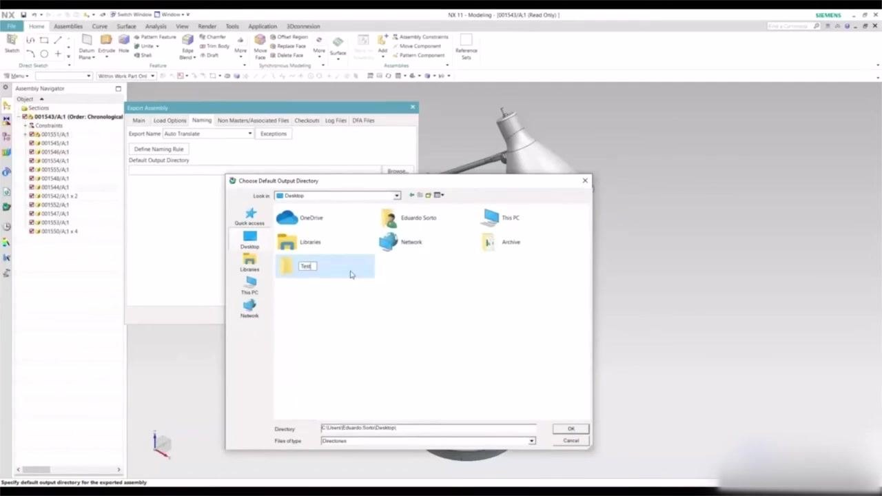 Non Masters/Associated Files tab open, with options for Drawings, CAE, Simulations, and None selected