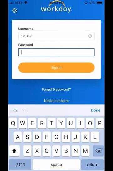 Workday "Remember Device?" screen with the "Remember this device" checkbox selected and the Submit button visible.