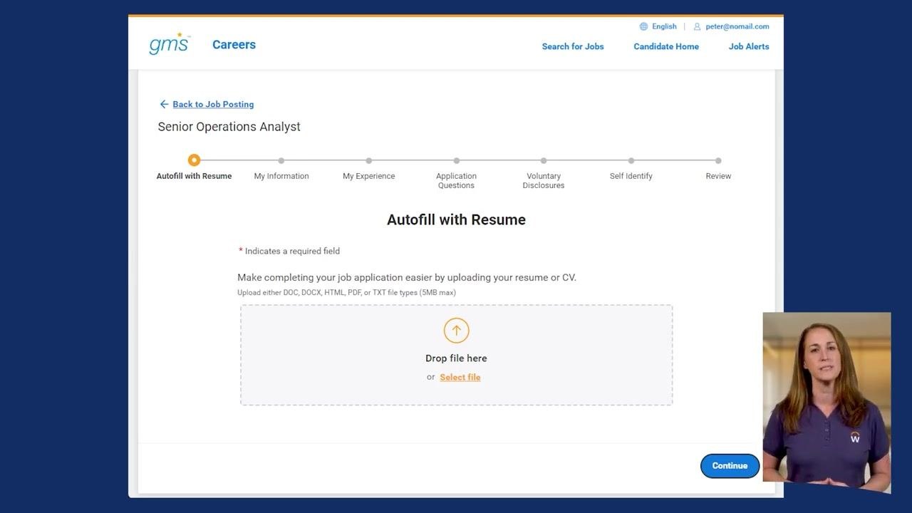 Start Your Application dialog with all application method options visible