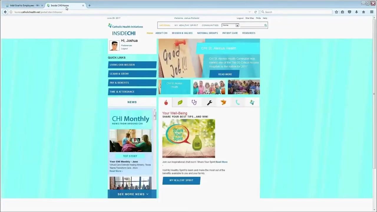 Add Goal to Employees screen with the Add button highlighted, showing all goal fields and the Assign To count
