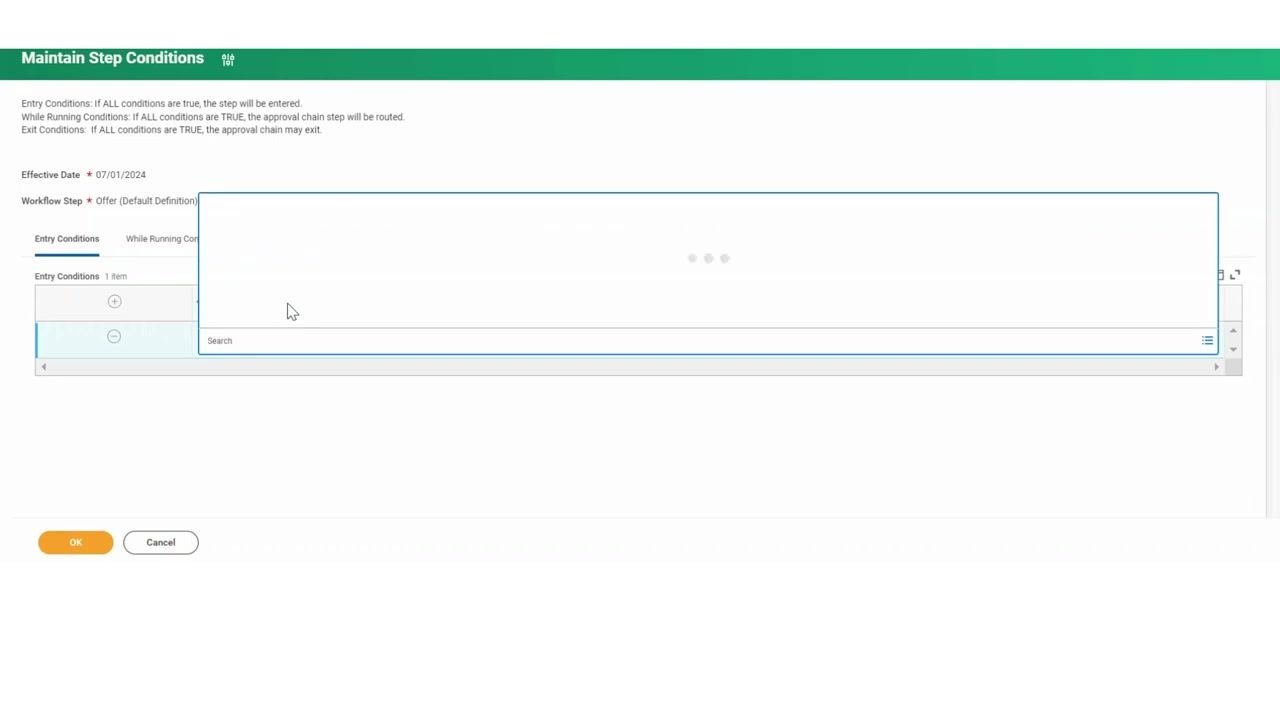 Business Process Steps table with all steps and details visible and the Done button highlighted at the bottom