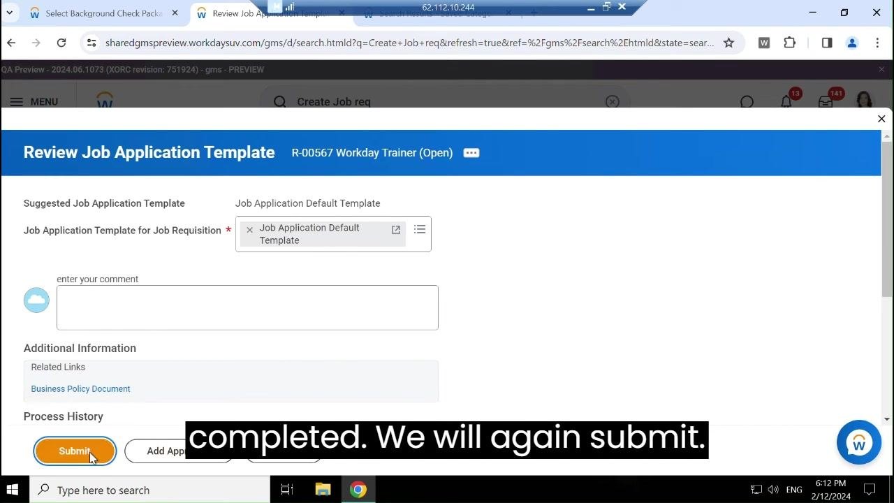 Compensation Grades dropdown open, showing options such as 07, BA2XYZManagement, ERA EG12 Bavaria, and Executive, with the cursor selecting a grade