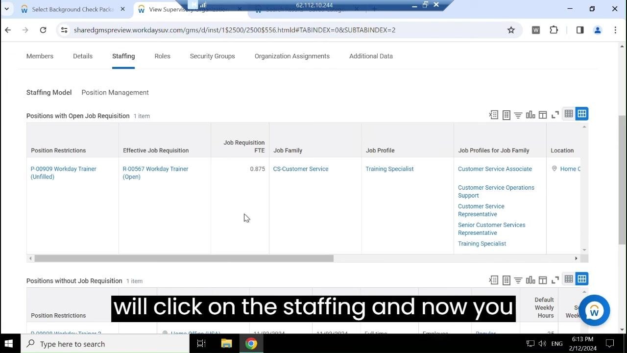 Workday search results for "org:2024 training" after loading