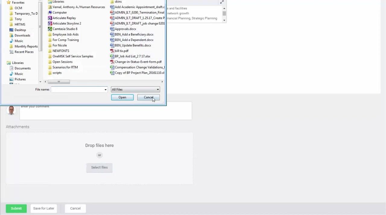 Edit Additional Data screen showing the Employee Health Regulatory Questionnaire with Yes/No options for each question.