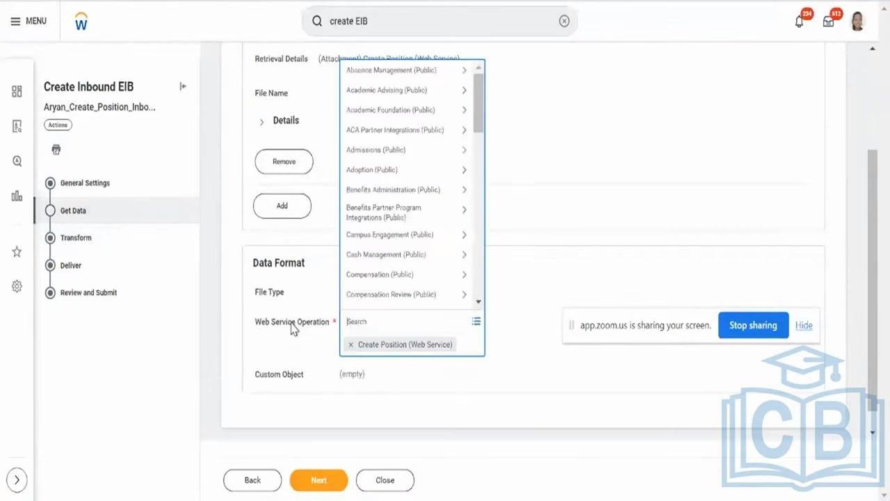 Transform step with Transformation Type set to "Template Model" and other fields left empty.