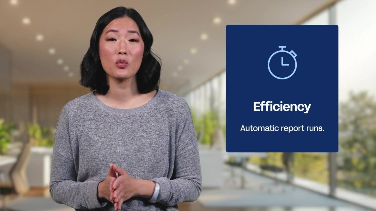Title screen for scheduling reports in Workday