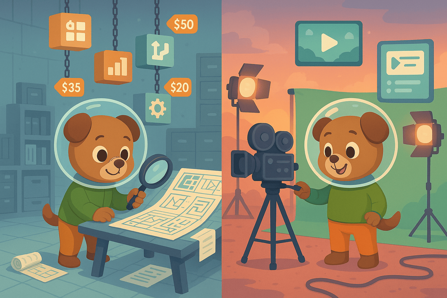 Archbee vs Guidde illustration