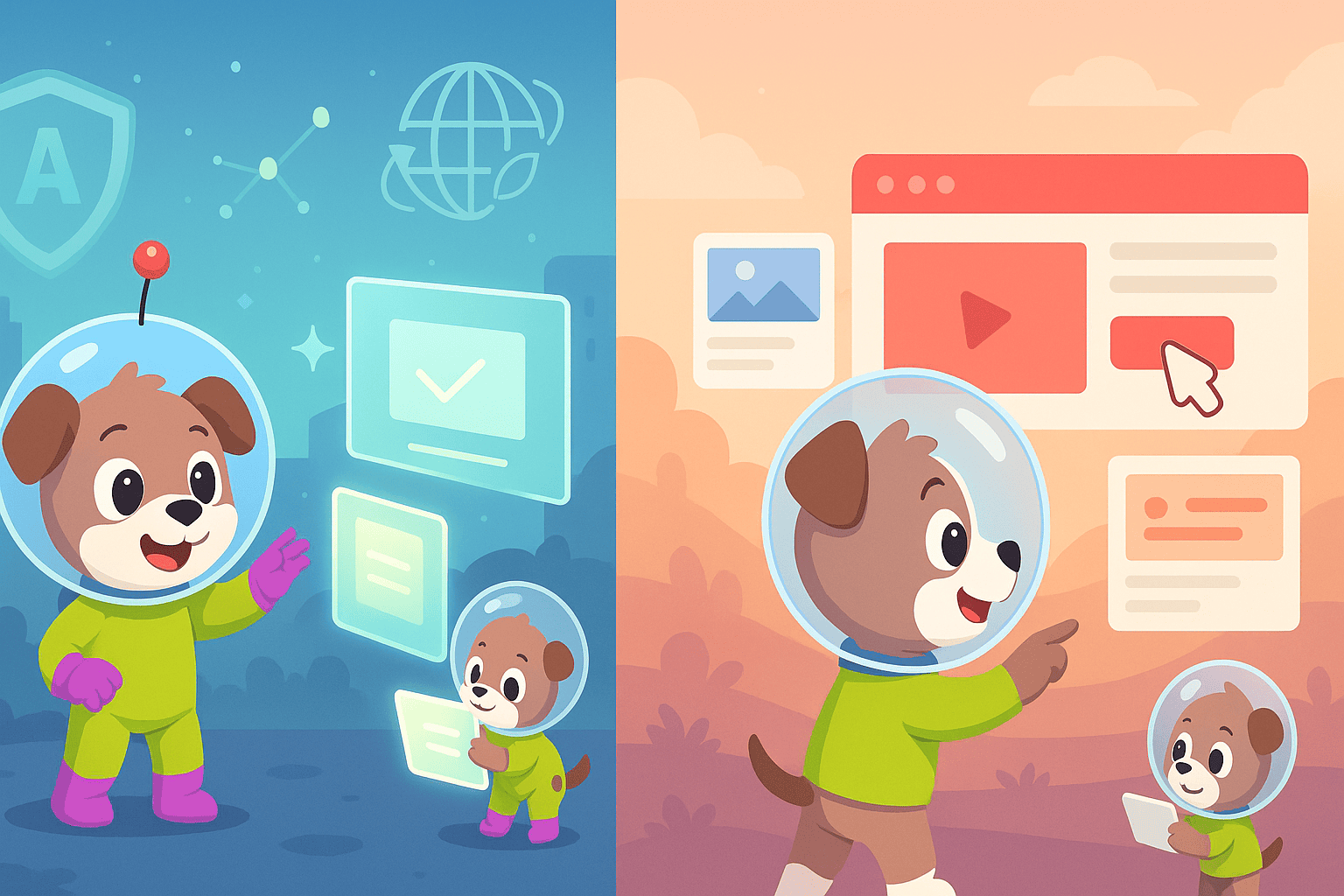 Clueso vs Scribe illustration