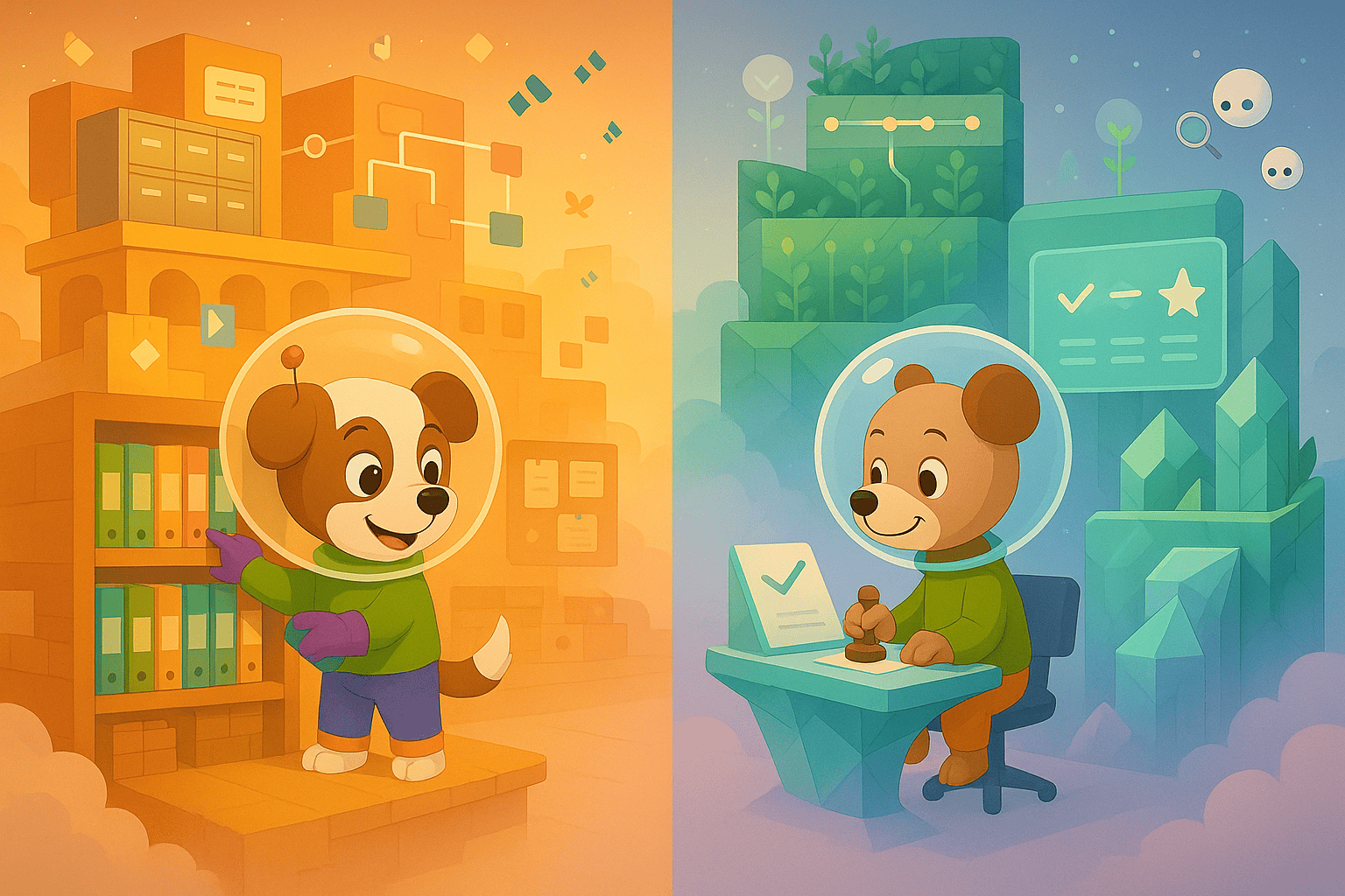 Confluence vs Guru illustration