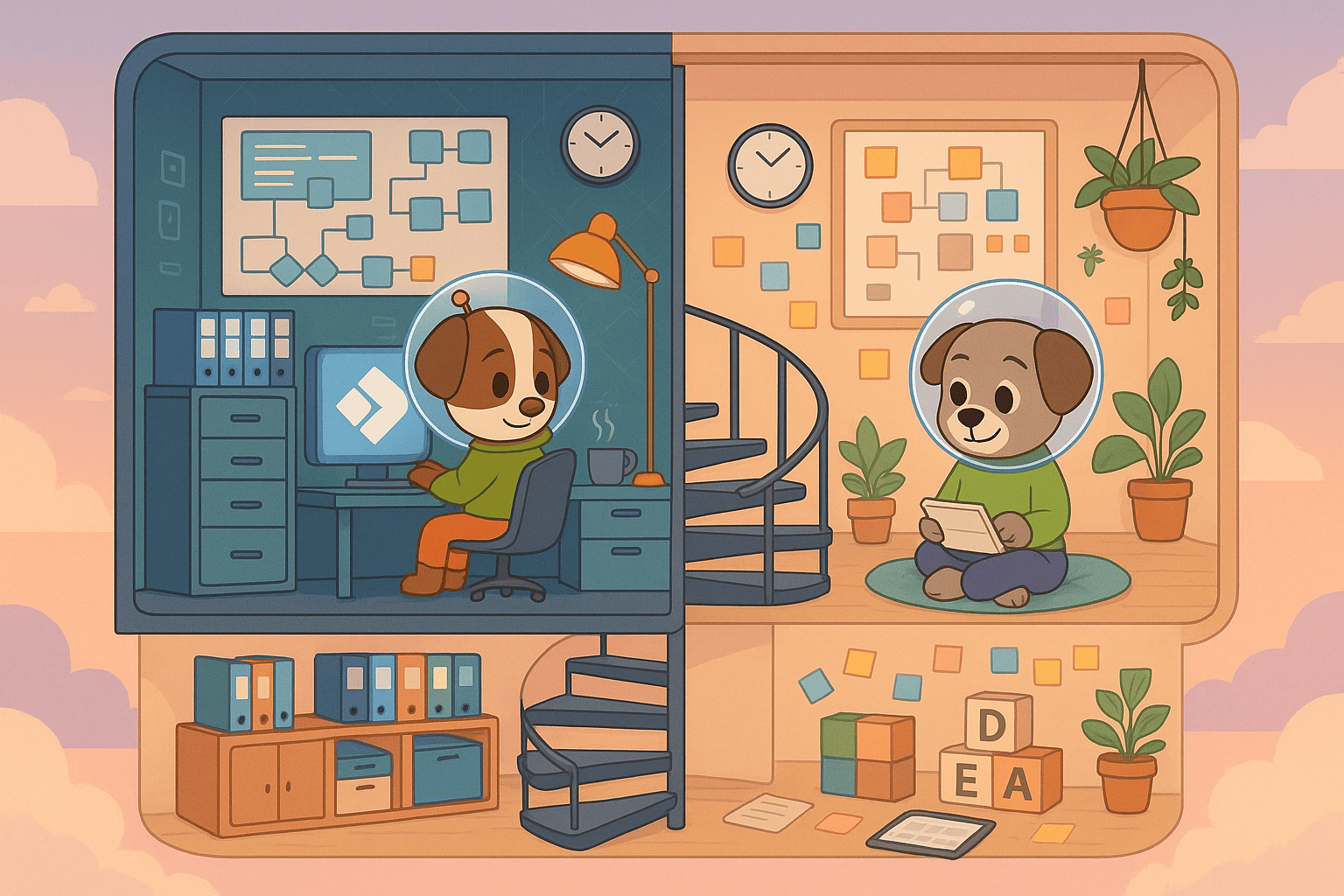 Confluence vs Notion illustration