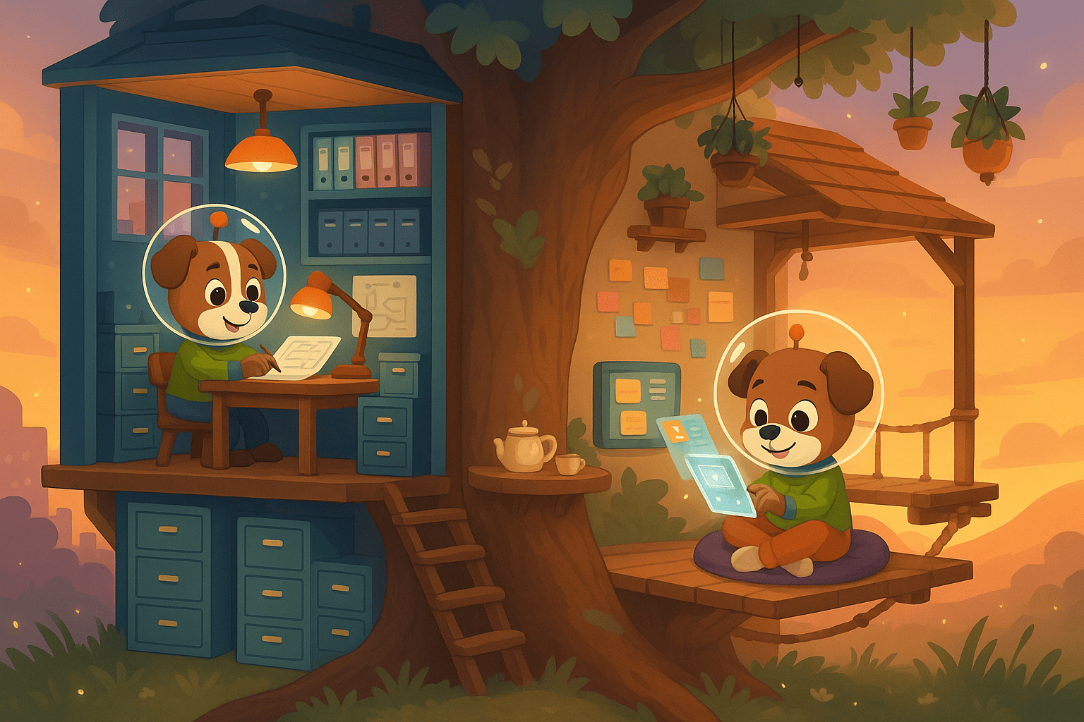 Confluence vs Notion illustration