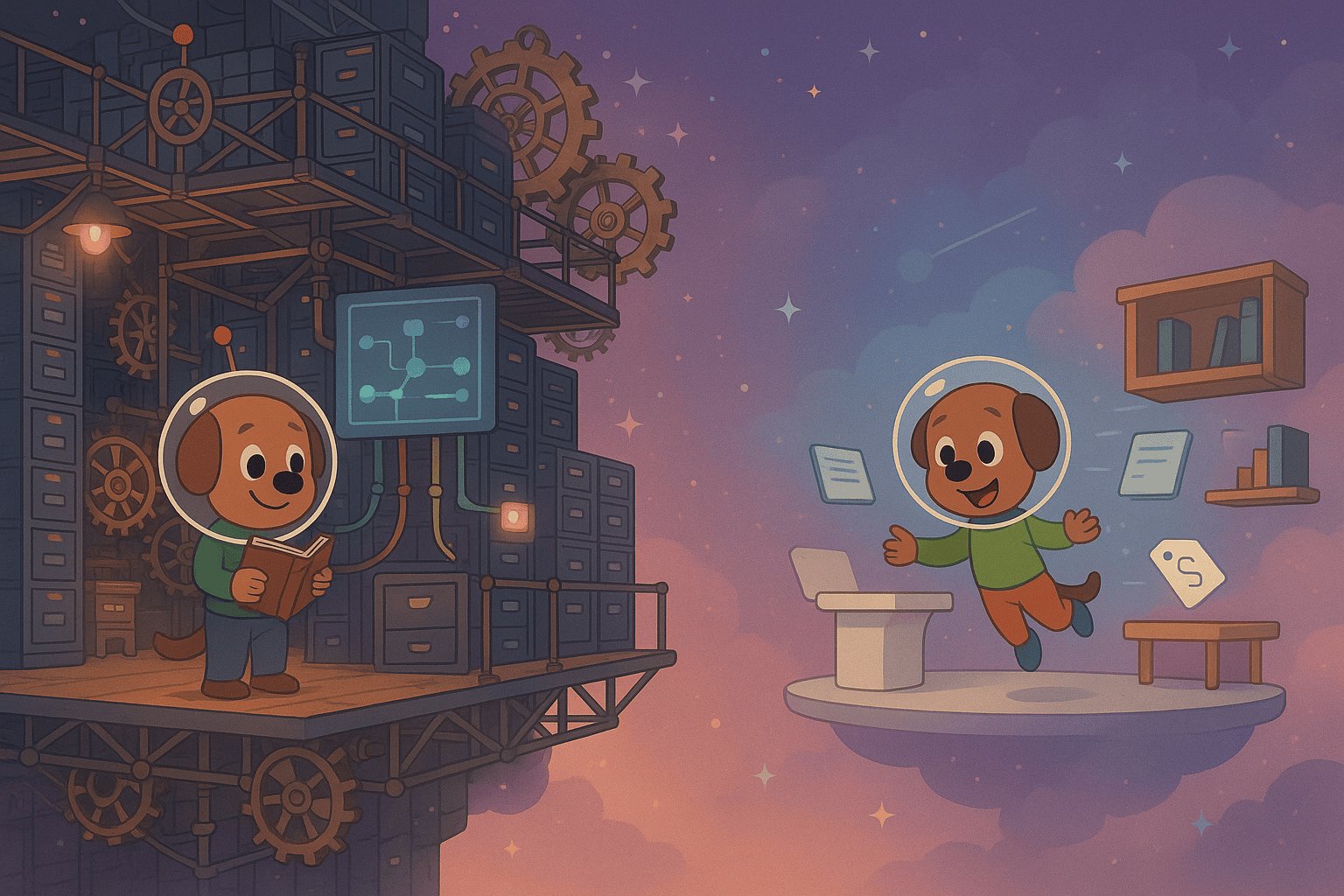 Confluence vs Nuclino illustration