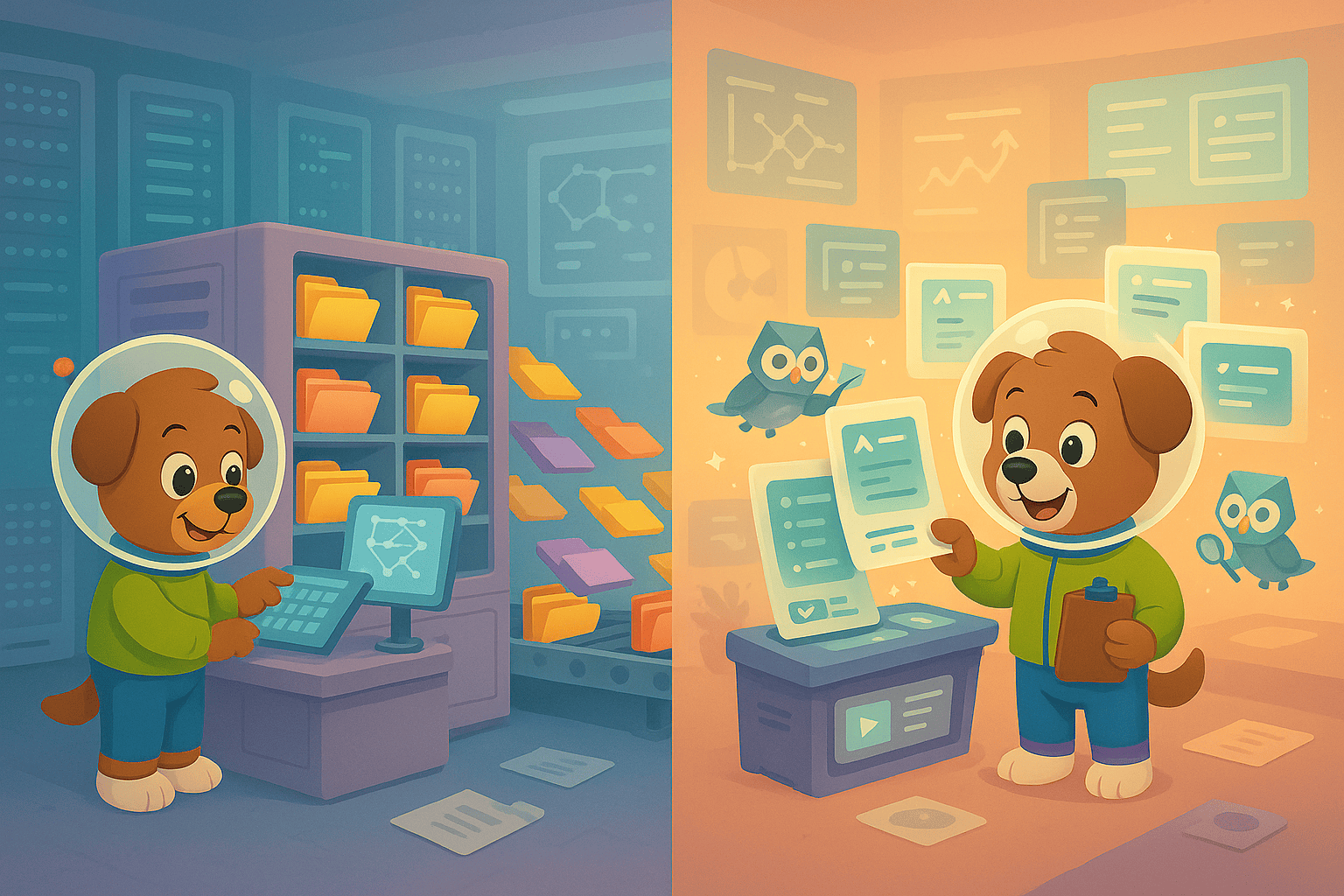 Confluence vs ReadMe illustration