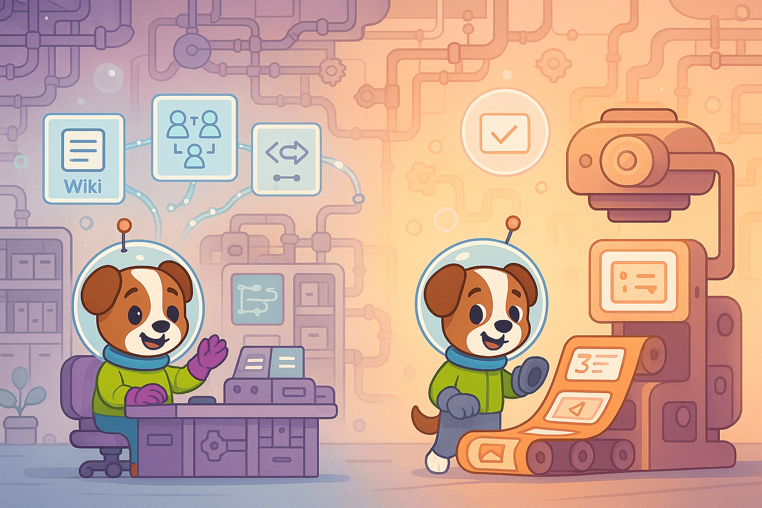 Confluence vs Scribe illustration