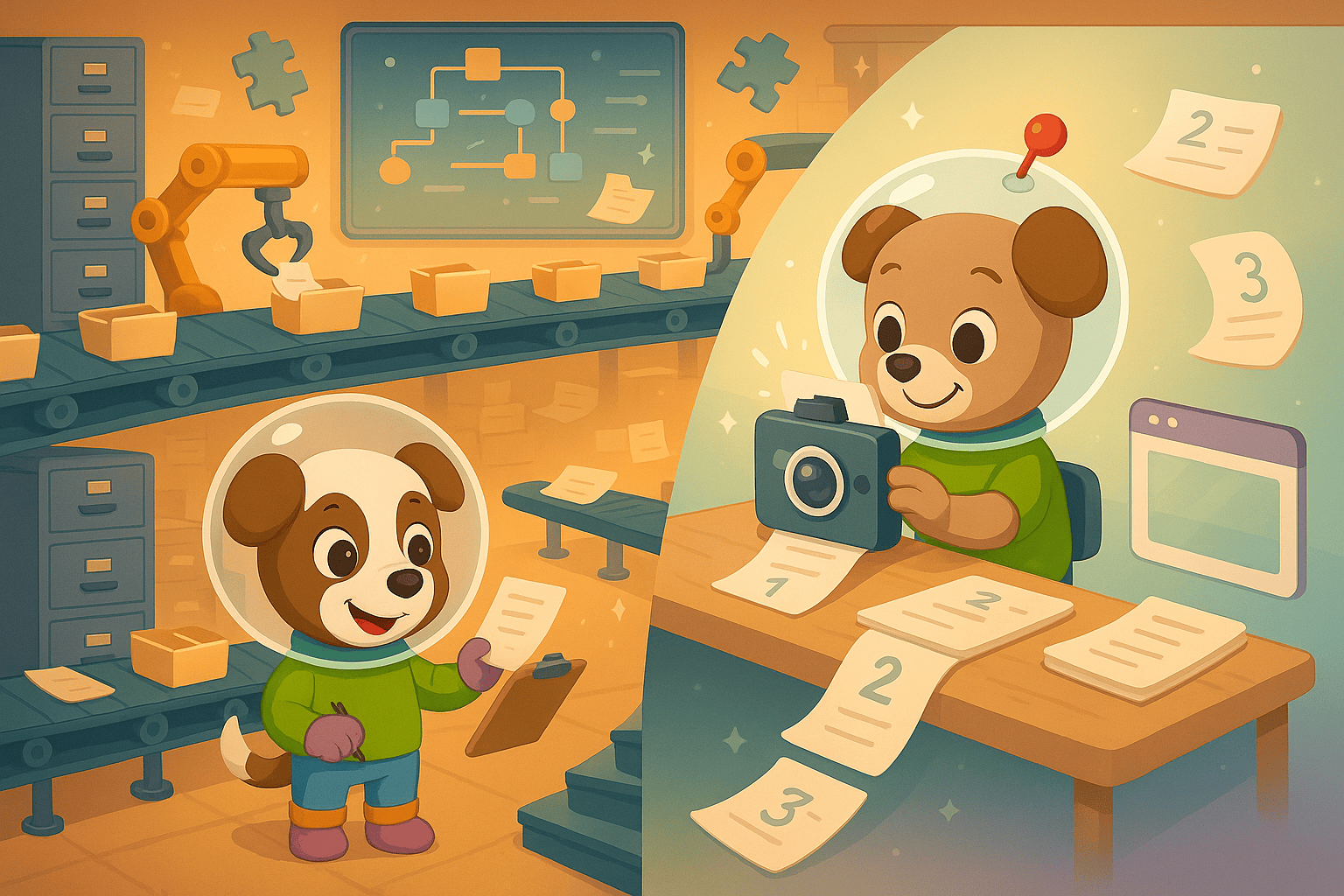 Confluence vs Scribe illustration