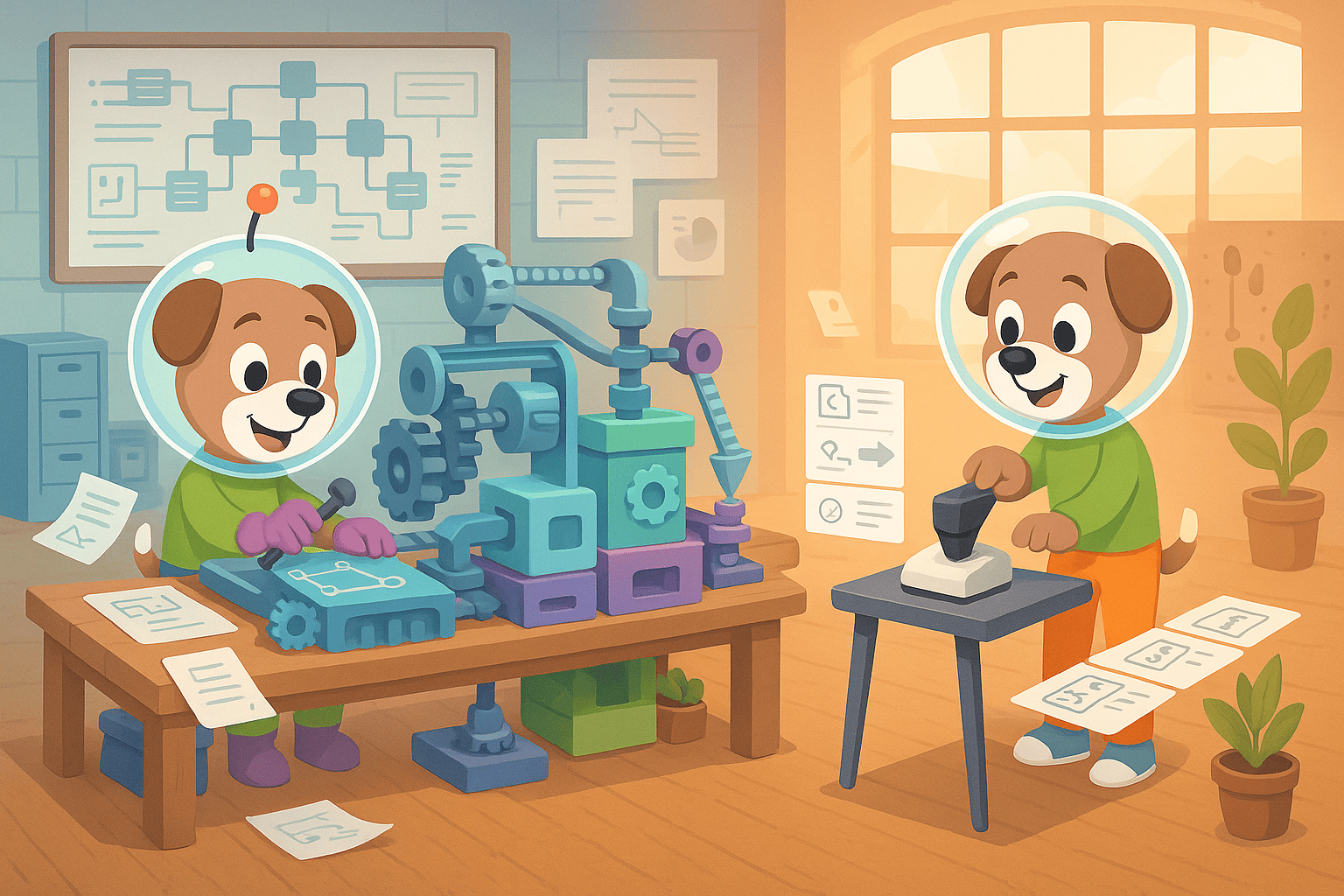 Confluence vs Scribe illustration