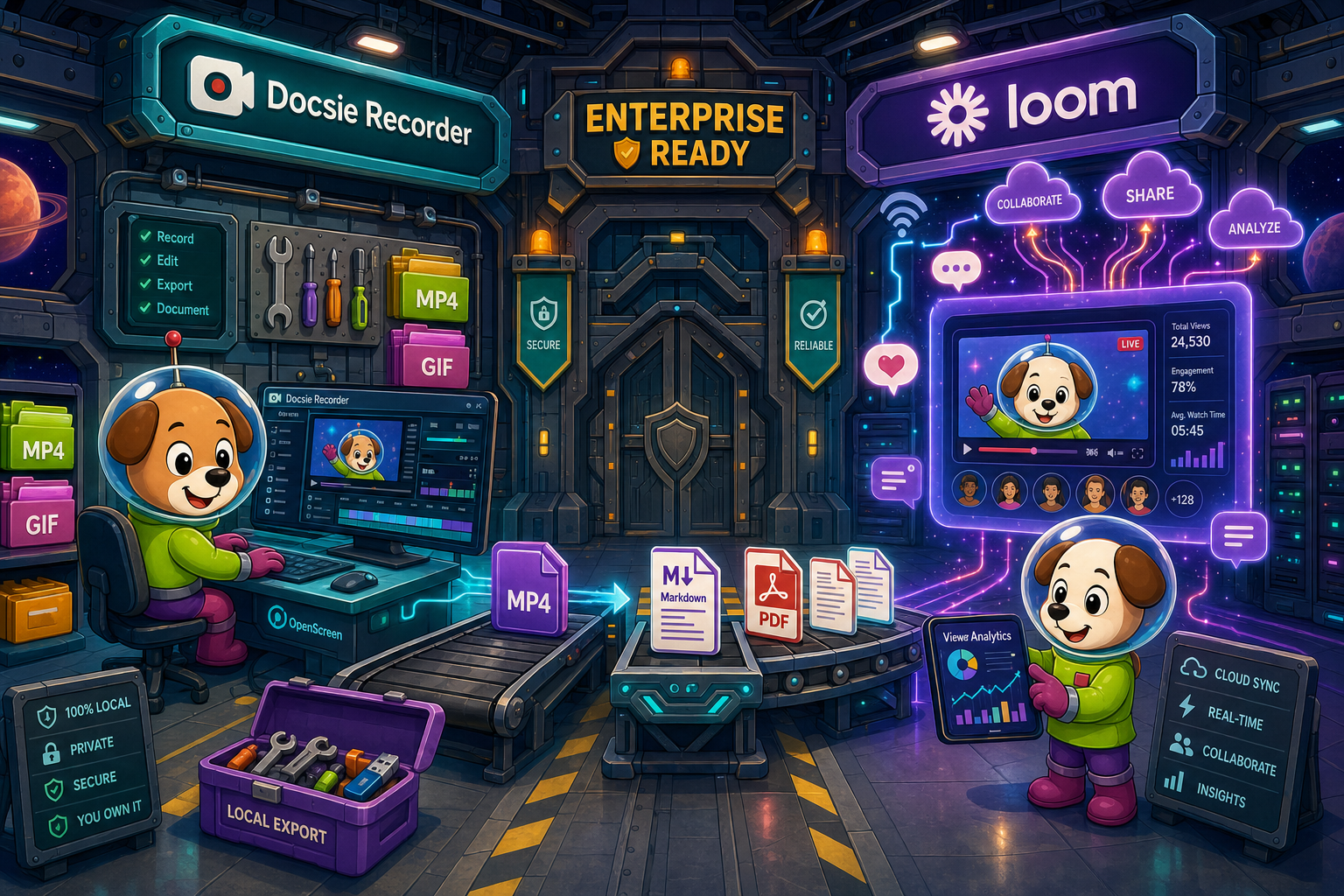Docsie Recorder vs Loom: Enterprise Readiness 2026
