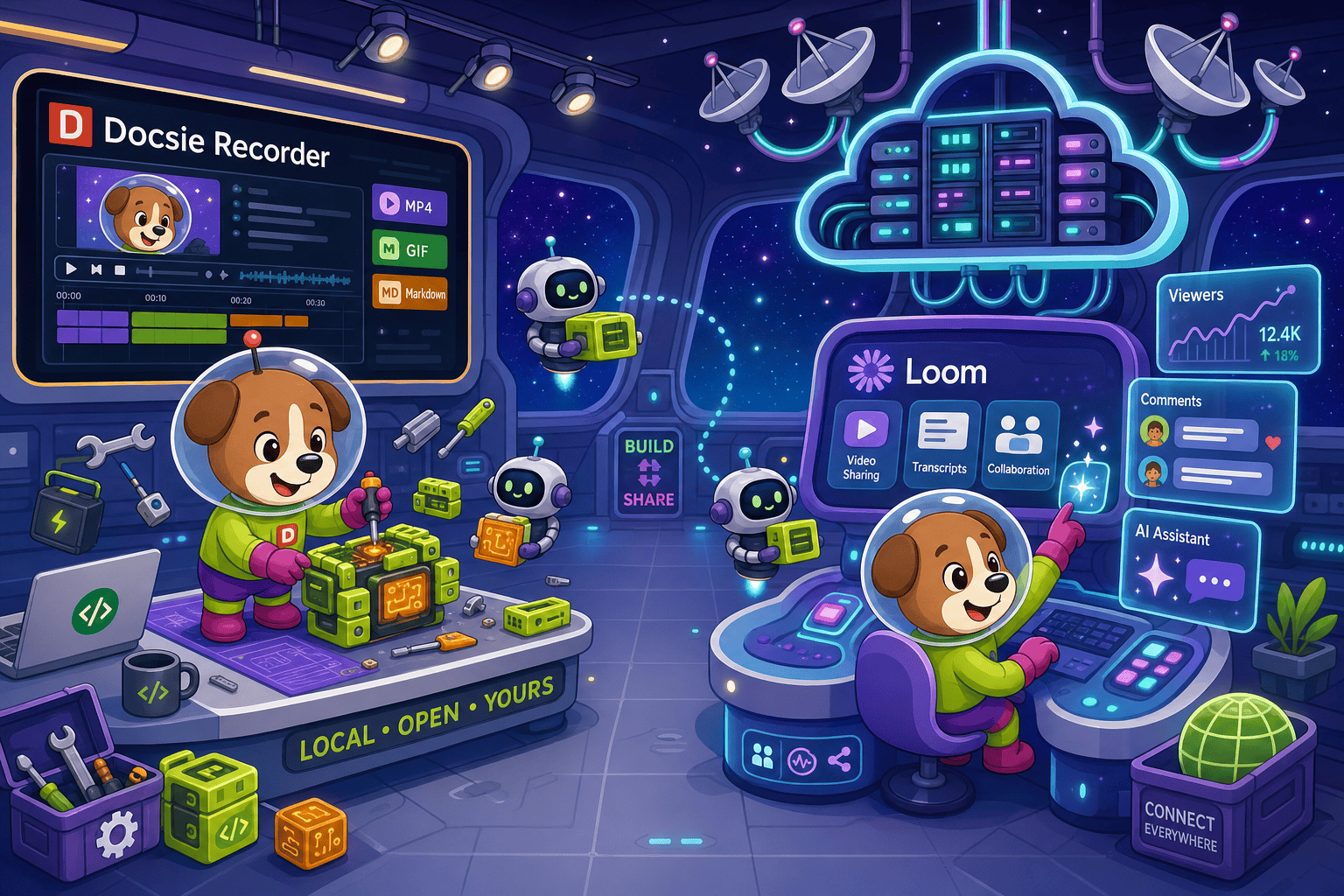Docsie Recorder vs Loom (2026): CREATE Comparison