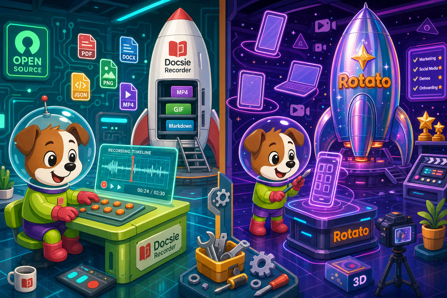 Docsie Recorder vs Rotato (2026): CREATE Comparison