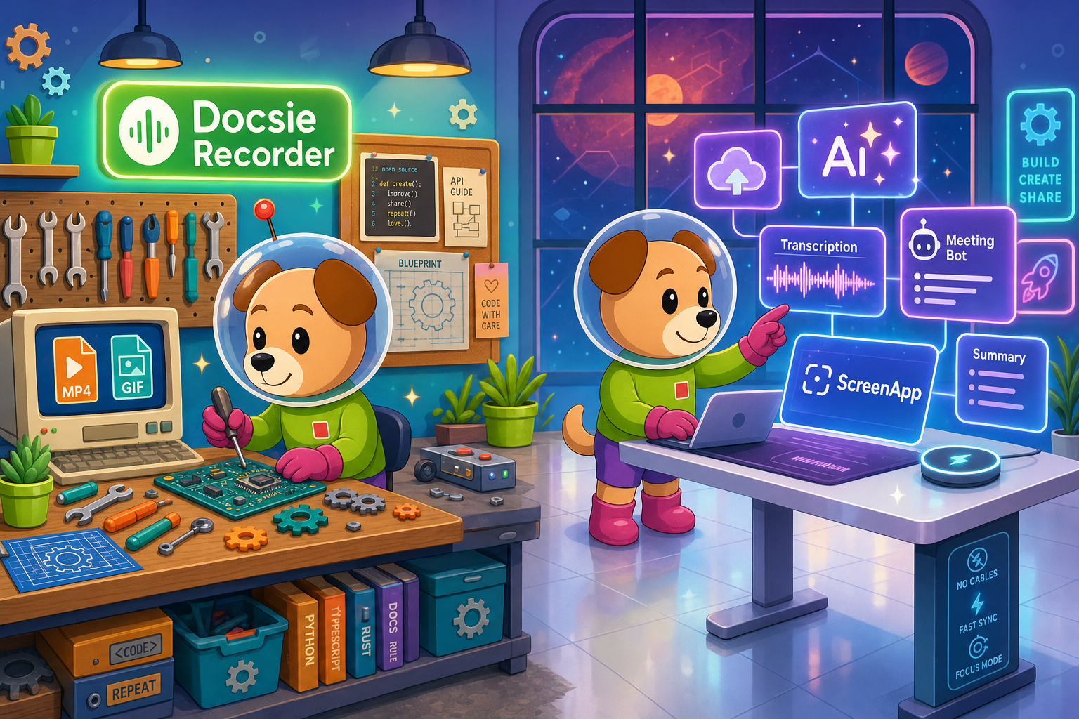 Docsie Recorder vs ScreenApp (2026): Free Open-Source Recorder vs AI SaaS
