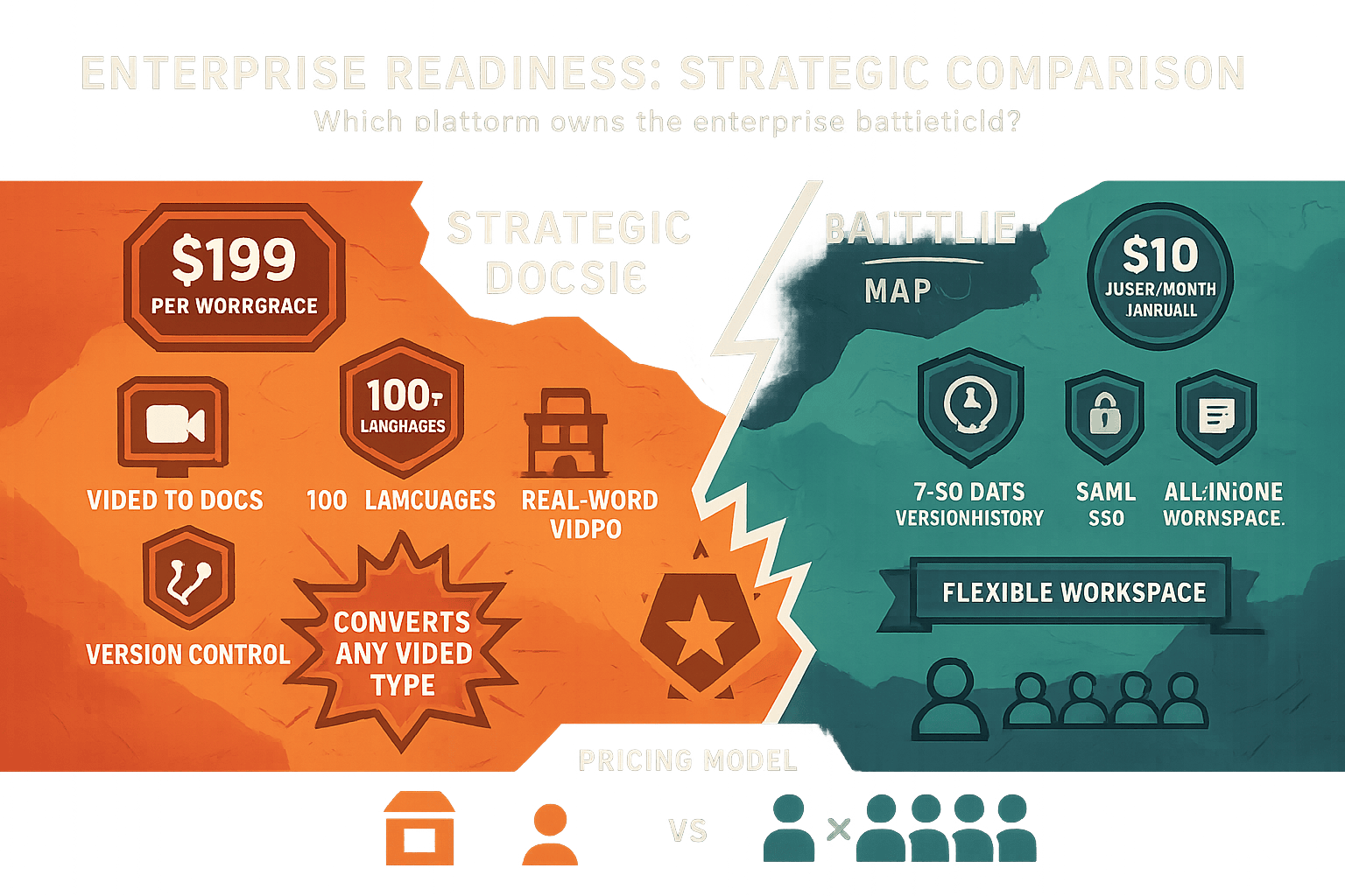 Enterprise Readiness Verdict: Docsie vs Notion - Visual Comparison