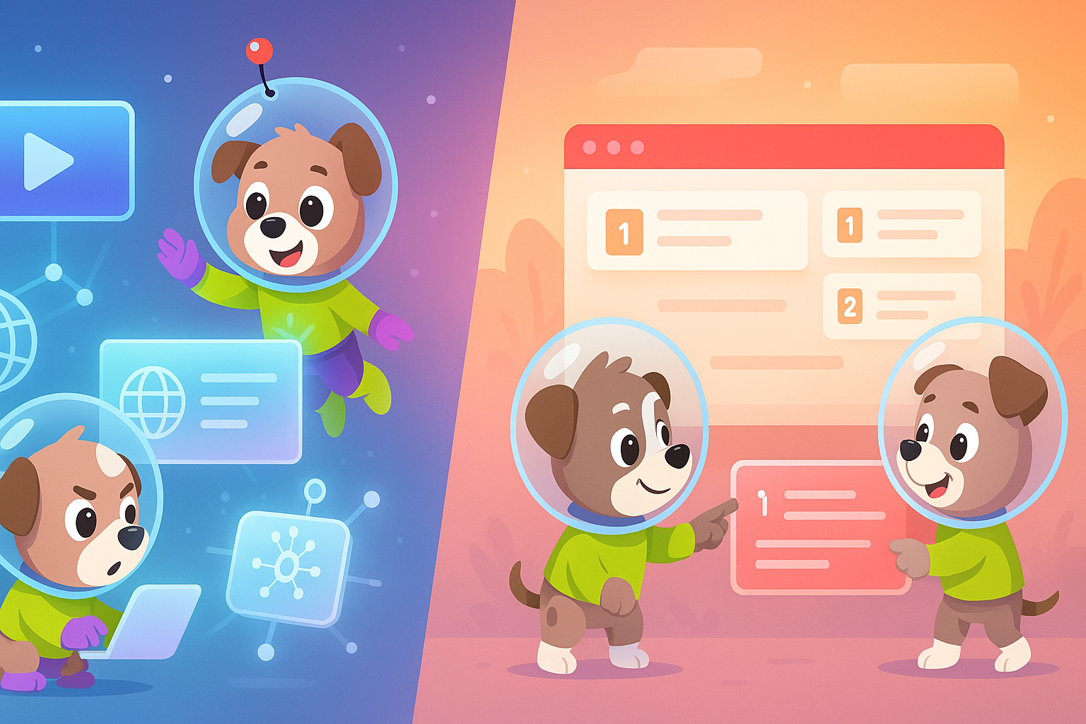 Docsie vs ScribeHow illustration