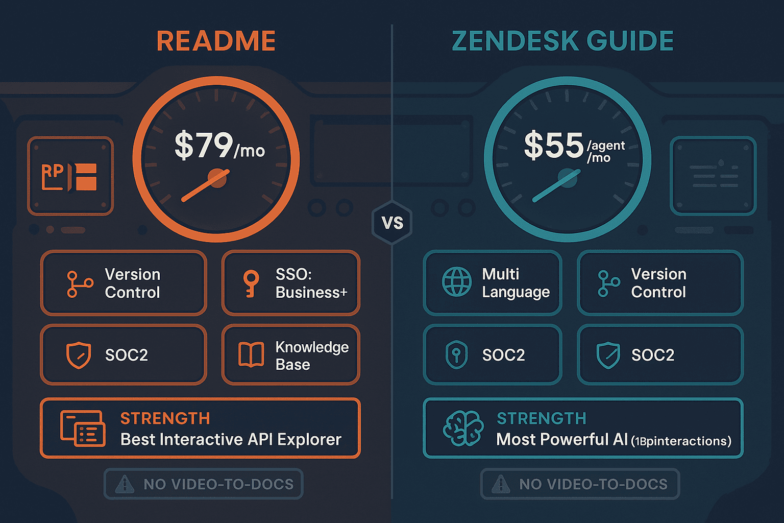 The Verdict: ReadMe vs Zendesk Guide - Visual Comparison