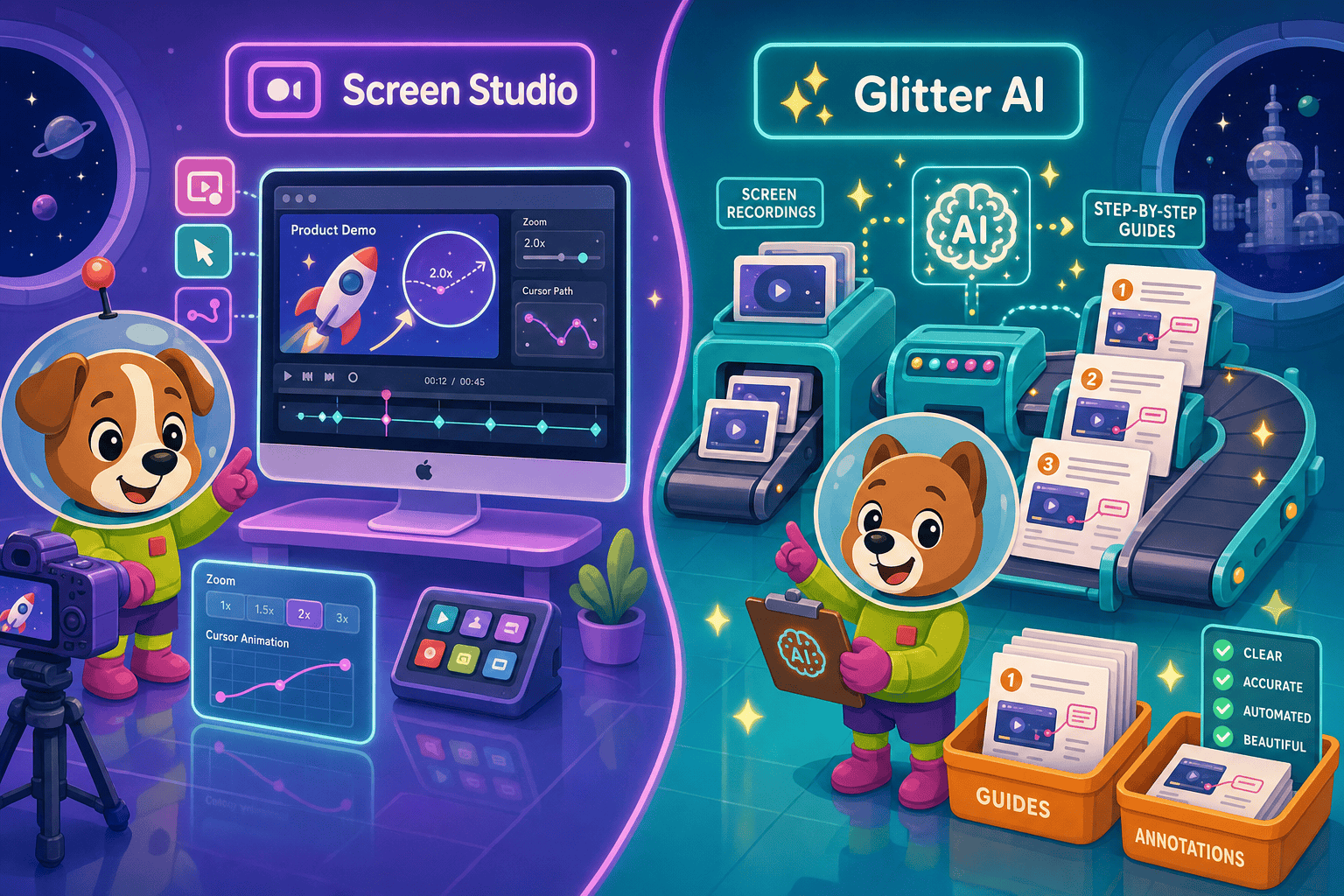 Screen Studio vs Glitter AI (2026): Which Is Better?