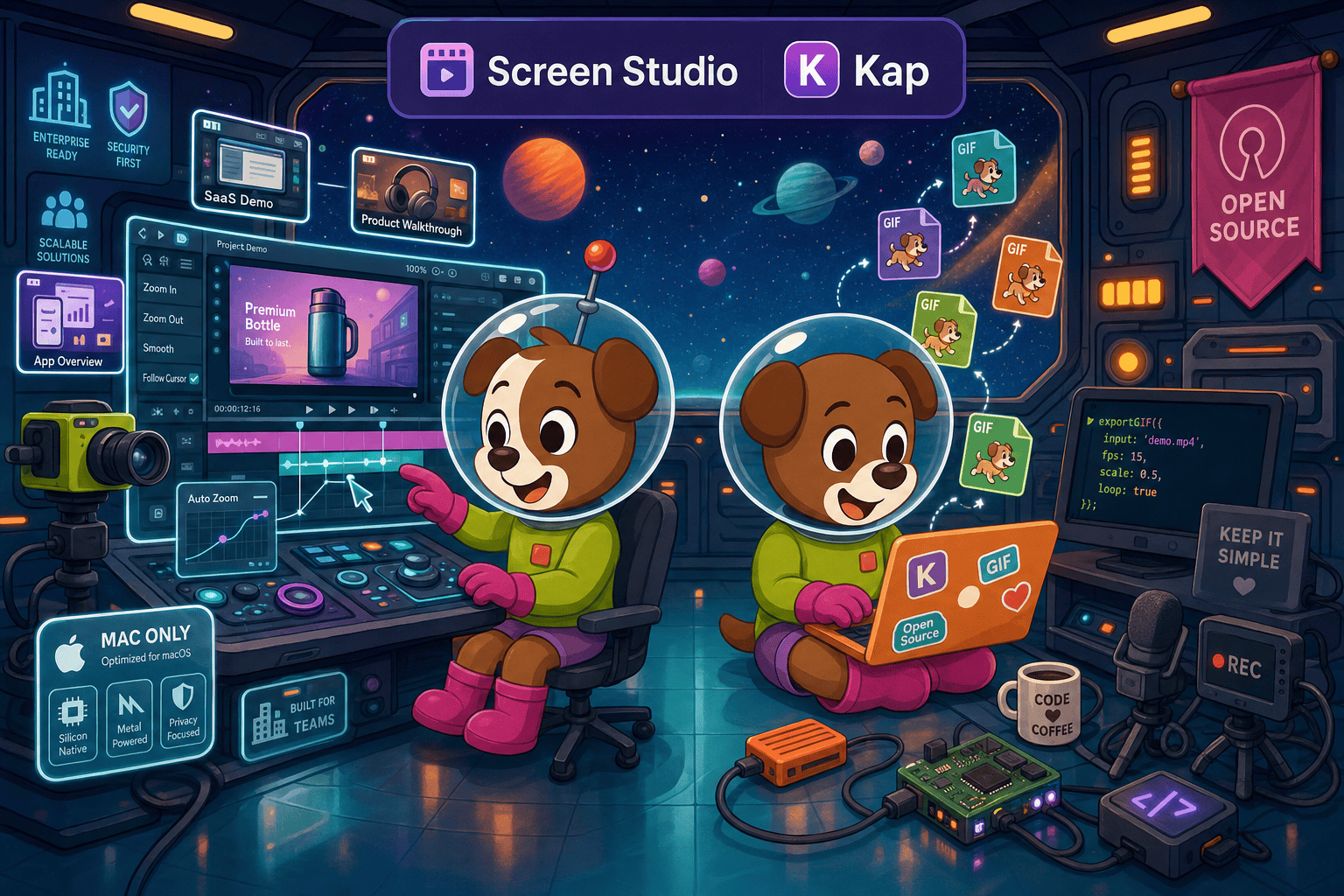 Screen Studio vs Kap for Enterprise (2026): Full Comparison