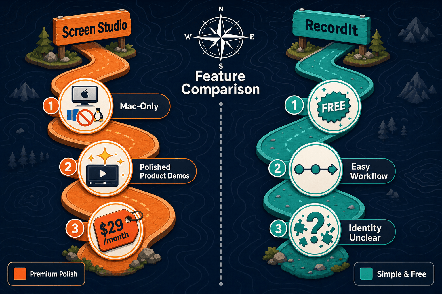 The Verdict: Screen Studio vs RecordIt - Visual Comparison